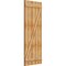 Ekena Millwork Joined Board-n-Batten Shutters w/Z-Bar, Rough Sawn Western Red Cedar, 26 7/8W x 68H, PR RBJ06Z26X068RWR - alternate 5